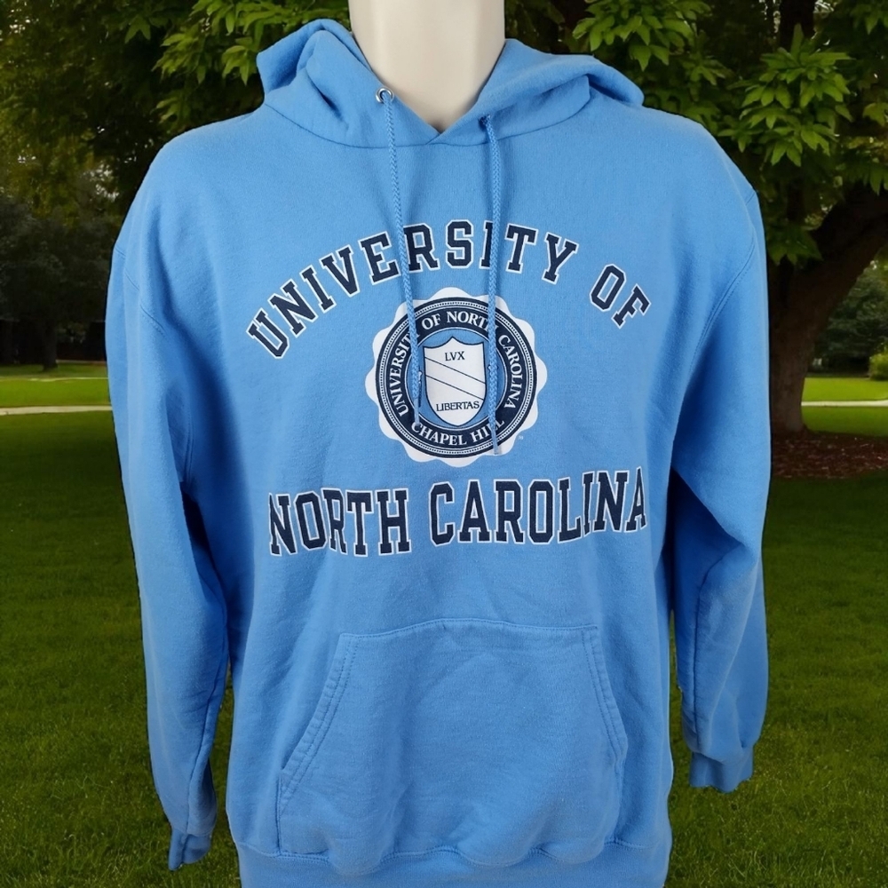 North Carolina Tar Heels Hoodie Mens Medium Blue Chapel Hill University